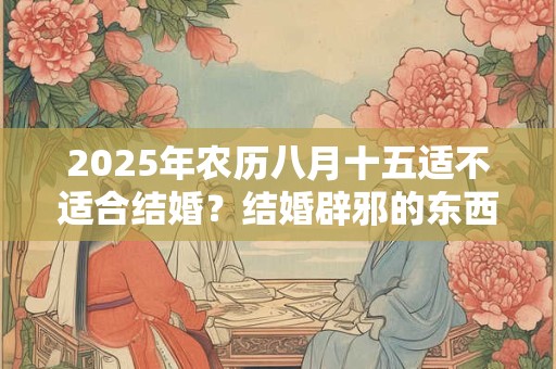 2025年农历八月十五适不适合结婚？结婚辟邪的东西有哪些？