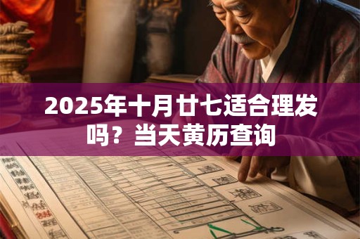 2026年十月廿七适合理发吗?当天黄历查询 2026年十月廿七适合理发吗?当天黄历查询