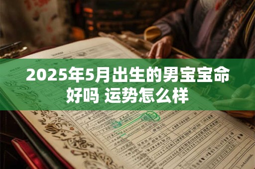 2025年5月出生的男宝宝命好吗 运势怎么样