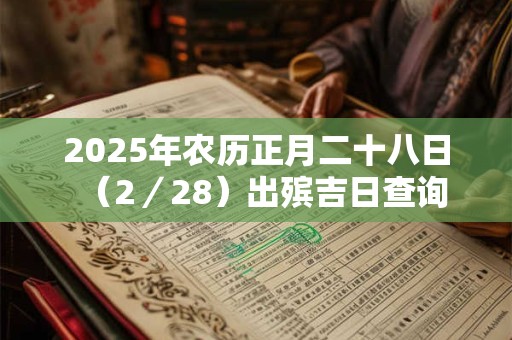 2025年农历正月二十八日（2／28）出殡吉日查询