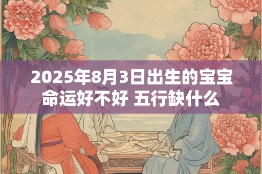 2025年8月3日出生的宝宝命运好不好 五行缺什么