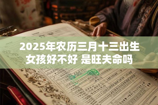 2025年农历三月十三出生女孩好不好 是旺夫命吗