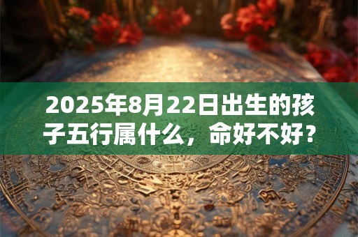 2025年8月22日出生的孩子五行属什么，命好不好？