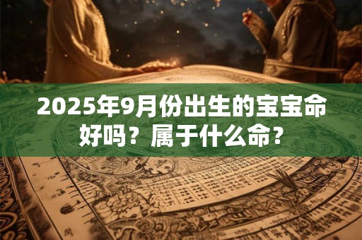 2025年9月份出生的宝宝命好吗？属于什么命？