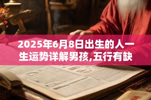 2025年6月8日出生的人一生运势详解男孩,五行有缺失吗