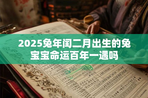 详细阅读:2025兔年闰二月出生的兔宝宝命运百年一遇吗 2025兔年闰二月出生的兔宝宝命运百年一遇吗