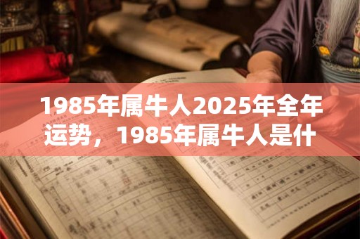 1985年属牛人2025年全年运势，1985年属牛人是什么命？