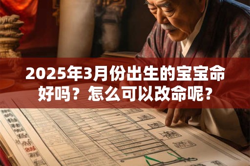 2025年3月份出生的宝宝命好吗？怎么可以改命呢？