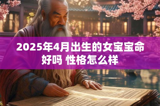 2025年4月出生的女宝宝命好吗 性格怎么样