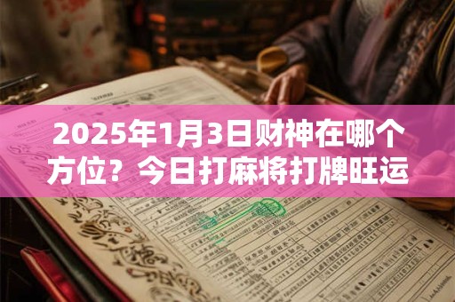 2025年1月3日财神在哪个方位？今日打麻将打牌旺运方位