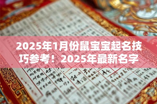 2025年1月份鼠宝宝起名技巧参考！2025年最新名字推荐