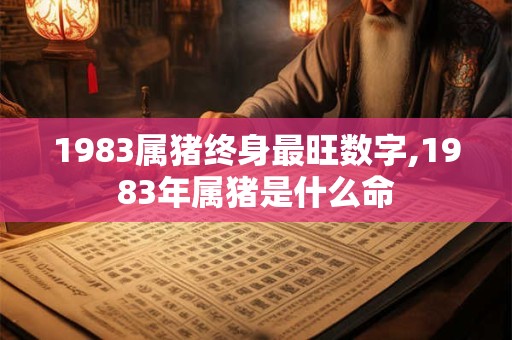 1983属猪终身最旺数字,1983年属猪是什么命