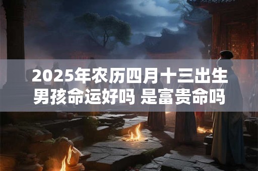 2025年农历四月十三出生男孩命运好吗 是富贵命吗