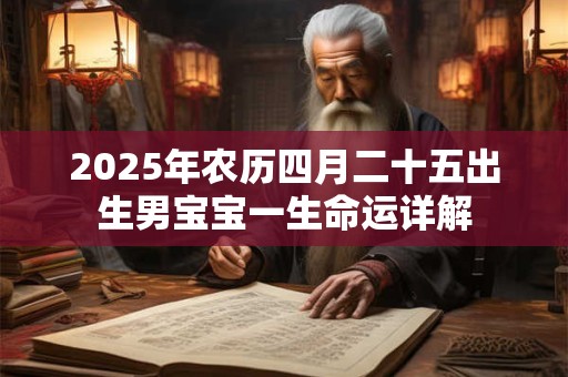 2025年农历四月二十五出生男宝宝一生命运详解