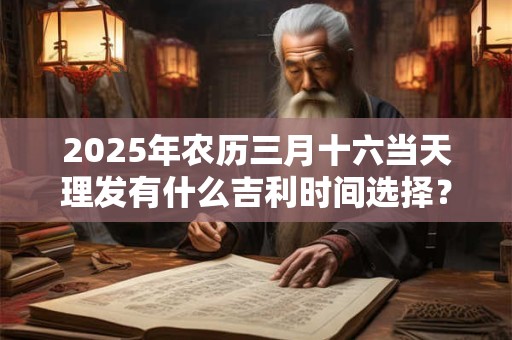 2025年农历三月十六当天理发有什么吉利时间选择？