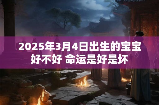 2025年3月4日出生的宝宝好不好 命运是好是坏