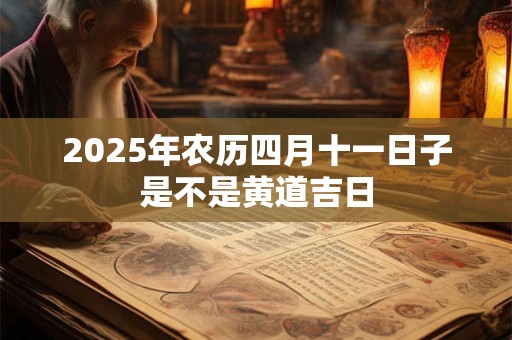 2025年农历四月十一日子是不是黄道吉日