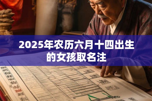 2025年农历六月十四出生的女孩取名注