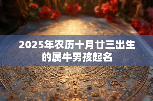 2025年农历十月廿三出生的属牛男孩起名