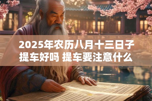2025年农历八月十三日子提车好吗 提车要注意什么