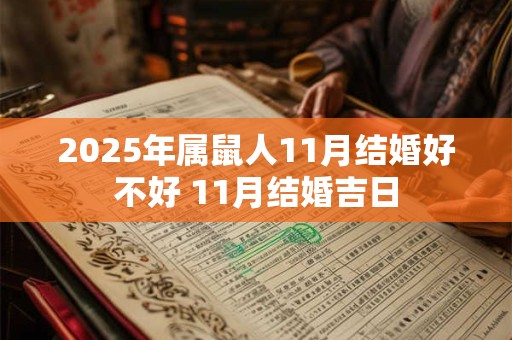 2025年属鼠人11月结婚好不好 11月结婚吉日