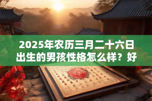 2025年农历三月二十六日出生的男孩性格怎么样？好还是不好？