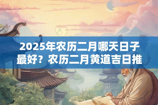 2025年农历二月哪天日子最好？农历二月黄道吉日推荐