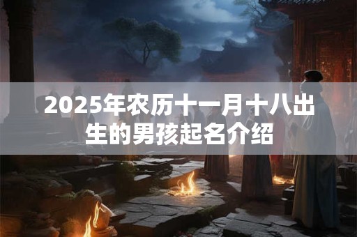 2025年农历十一月十八出生的男孩起名介绍