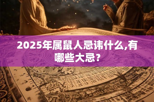 2025年属鼠人忌讳什么,有哪些大忌？