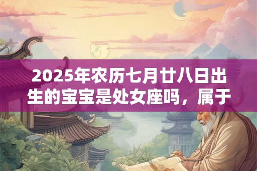 2025年农历七月廿八日出生的宝宝是处女座吗，属于哪种类型？