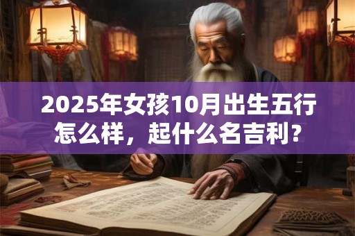 2025年女孩10月出生五行怎么样，起什么名吉利？