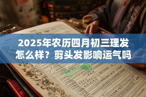 2025年农历四月初三理发怎么样？剪头发影响运气吗