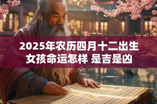 2025年农历四月十二出生女孩命运怎样 是吉是凶