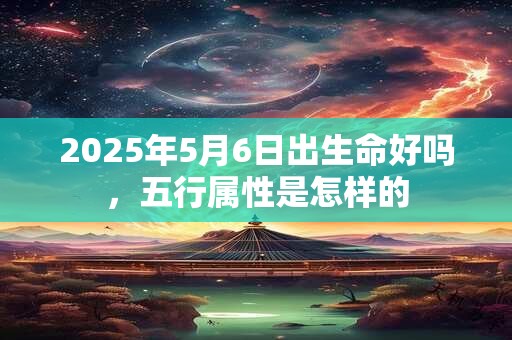 2025年5月6日出生命好吗，五行属性是怎样的