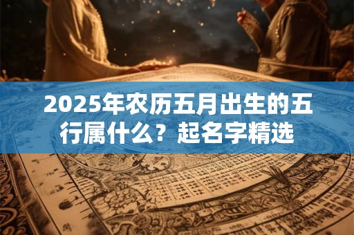 2025年农历五月出生的五行属什么？起名字精选