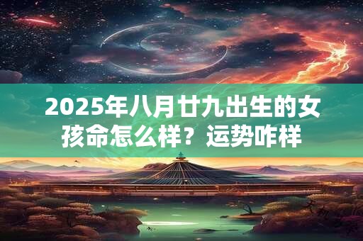 2025年八月廿九出生的女孩命怎么样？运势咋样