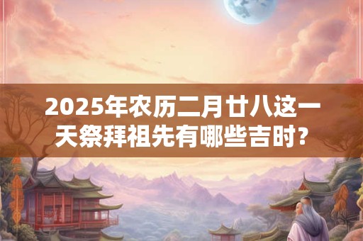 2025年农历二月廿八这一天祭拜祖先有哪些吉时？