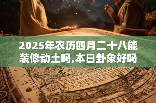 2025年农历四月二十八能装修动土吗,本日卦象好吗？