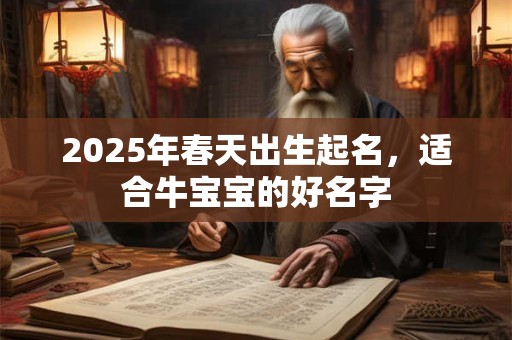 2025年春天出生起名，适合牛宝宝的好名字