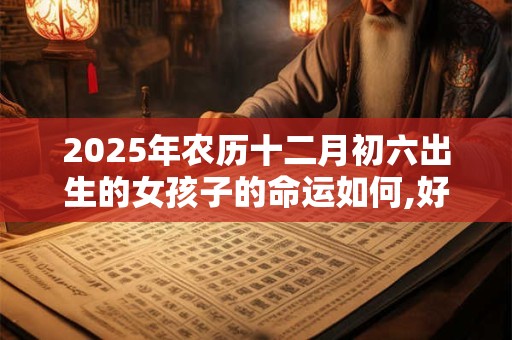 2025年农历十二月初六出生的女孩子的命运如何,好不好？