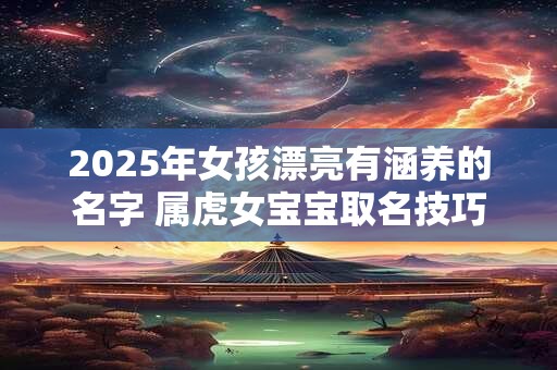 详细阅读:2025年女孩漂亮有涵养的名字 属虎女宝宝取名技巧 2025年女孩漂亮有涵养的名字 属虎女宝宝取名技巧