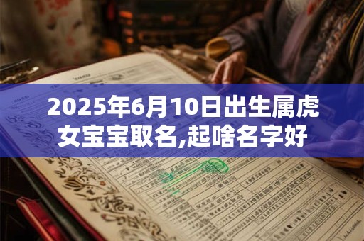 2025年6月10日出生属虎女宝宝取名,起啥名字好