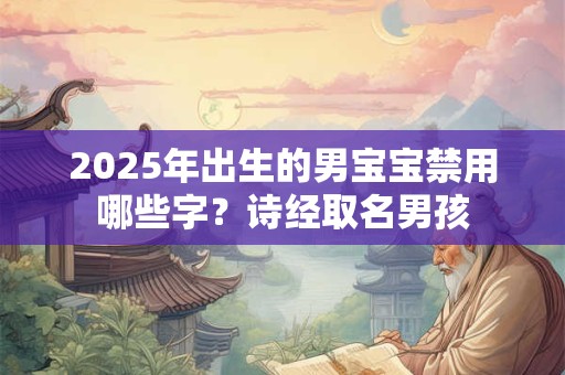 详细阅读:2025年出生的男宝宝禁用哪些字?诗经取名男孩 2025年出生的男宝宝禁用哪些字?诗经取名男孩