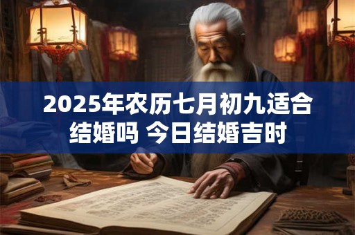 2025年农历七月初九适合结婚吗 今日结婚吉时