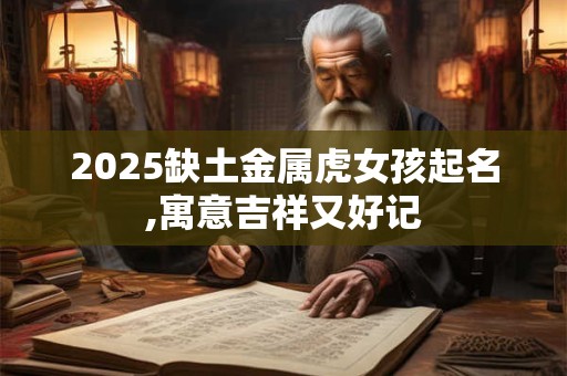 2025缺土金属虎女孩起名,寓意吉祥又好记