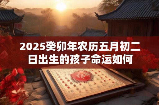 2025癸卯年农历五月初二日出生的孩子命运如何