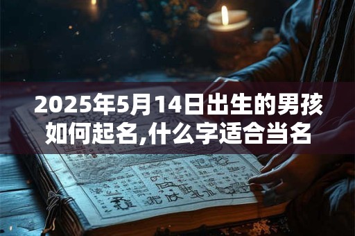2025年5月14日出生的男孩如何起名,什么字适合当名字