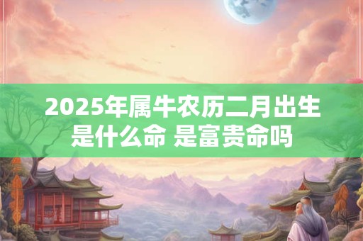 2025年属牛农历二月出生是什么命 是富贵命吗