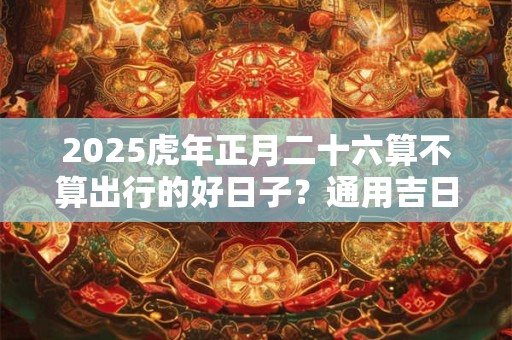 2025虎年正月二十六算不算出行的好日子？通用吉日