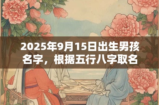 2025年9月15日出生男孩名字，根据五行八字取名